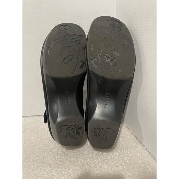 Naot Sandals Women's Paris Black Leather Ankle strap Walking size 41 Wedges - Picture 6 of 7